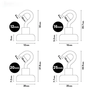 1ชิ้น ตะขอแม่เหล็ก แม่เหล็กตะขอ Hook Magnet ตะขอแม่เหล็กทรงพลัง ตะขอเกี่ยว ตะขอแขวนของ ที่แขวนของ ตะขอเกี่ยวแขวนกุญแจ