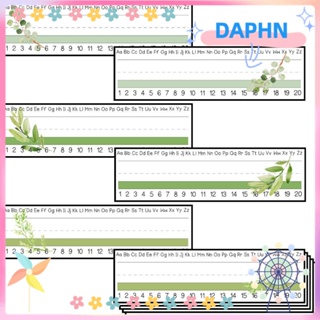 DAPHS ป้ายชื่อกระดาษ ลายใบไม้น่ารัก ขนาด 12 นิ้ว x 4 นิ้ว สําหรับตกแต่งห้องเรียน