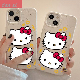 เคสป้องกันโทรศัพท์มือถือ แบบนิ่ม ลายการ์ตูนคิตตี้ กันกระแทก สําหรับ Apple Iphone 14promax 13 12 11 7 8plus IZ9I