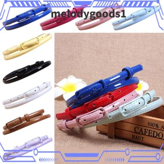 Melodygoods1 เข็มขัดหนังแฟชั่น อเนกประสงค์ สายรัดเอว แบบบาง