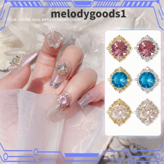 MELODYGOODS1 เครื่องประดับ คริสตัล เพทาย กลิตเตอร์ พลอยเทียม สําหรับตกแต่งเล็บ