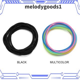 MELODYGOODS1 สร้อยข้อมือ กําไลข้อมือ ซิลิโคนเจลลี่ หลากสี เครื่องประดับ ของขวัญ เรียบง่าย