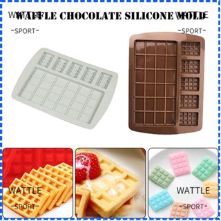 Wattle แม่พิมพ์ทําวาฟเฟิล ช็อคโกแลต ฟองดองท์ ขนมหวาน คุกกี้ สองขนาด 24 ช่อง