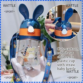 Wattle ขวดน้ํา พร้อมหลอดเด้งกลับ ลายการ์ตูนน่ารัก ขนาด 300 มล. 400 มล. สําหรับเล่นกีฬา