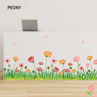 Peonypavilion สติกเกอร์ติดผนัง มีกาวในตัว ใช้ซ้ําได้ สําหรับตกแต่งบ้าน ห้องนอน ห้องเด็ก