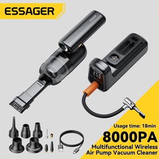 Essager เครื่องดูดฝุ่นไร้สาย 12V แบบพกพา สําหรับทําความสะอาดรถยนต์ บ้าน