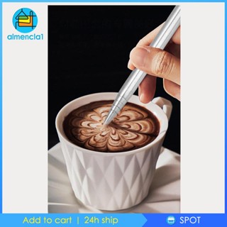 [Almencla1] ปากกาตกแต่งกาแฟ สําหรับทํากาแฟเอสเปรสโซ่ บาริสต้า