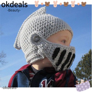 OKDEALS หมวกถัก กันฝุ่น ให้ความอบอุ่น เหมาะกับใส่เล่นกีฬากลางแจ้ง แฟชั่นฤดูหนาว