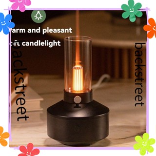 Backstreet เครื่องทําความชื้นในอากาศห้องนอน Night Light Home Aroma Diffuser