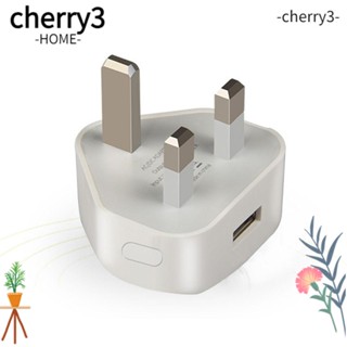 Cherry3 อะแดปเตอร์ชาร์จ USB 3 Pin 1 พอร์ต สําหรับเดินทาง