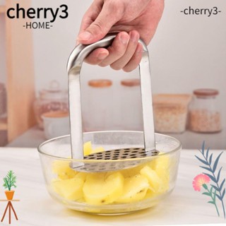 Cherry3 เครื่องบดมันฝรั่ง สเตนเลส แบบหนา ด้ามจับตามหลักสรีรศาสตร์ ทําความสะอาดง่าย ใช้ง่าย สําหรับห้องครัว