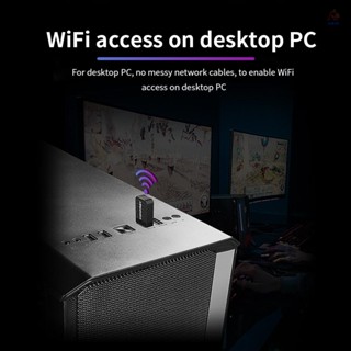 Comfast CF-812AC Gigabit อะแดปเตอร์รับสัญญาณเครือข่าย Wifi ไร้สาย USB AC 1300Mbps 2.4G 5.8GHz สําหรับ PC