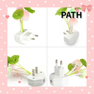 PATH โคมไฟ LED รูปเห็ด 3D แฮนด์เมด ปลั๊ก US EU สําหรับห้องนอนเด็ก ของขวัญวันวาเลนไทน์