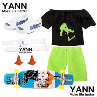 Yann1 ชุดสกูตเตอร์นิ้วมือ ขนาดเล็ก พร้อมกางเกง และรองเท้า