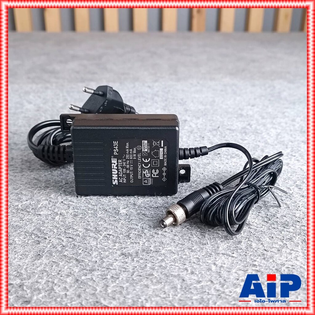 อะไหล่ อแดปเตอร์ SHURE PS43E ไมโครโฟนไร้สาย (สินค้าของแท้ บ.มหาจักร) SHURE PS 43E PS-43E PS 43 E PS-43 เอไอ-ไพศาล
