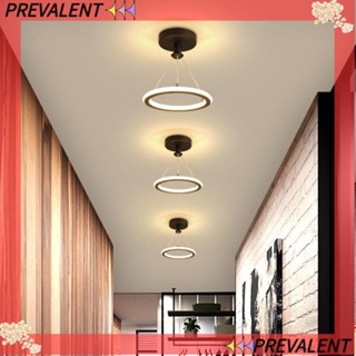 Preva โคมไฟเพดาน Led ทนทาน สีดํา และสีขาว สไตล์โมเดิร์น สําหรับติดระเบียง