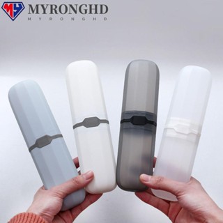 Myronghd กล่องเก็บแปรงสีฟัน อุปกรณ์ห้องน้ํา สําหรับเดินทาง