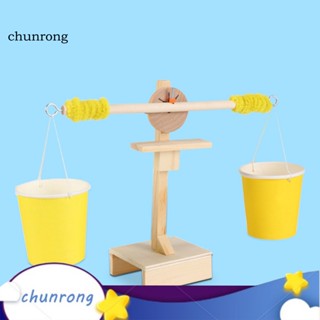 Chunrong ชุดโมเดลไม้ สเกลสมดุล ไร้กลิ่น ปลอดภัย สําหรับเด็ก