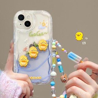 เคสโทรศัพท์มือถือ ซิลิโคนใส กันกระแทก ลายการ์ตูนเป็ดน้อยน่ารัก สามมิติ สีเหลือง สําหรับ iPhone 7 8 Plus XS XR X XS max 11 12 13 14 11 Pro max 12 Pro 13 Pro เคสป้องกัน รวมทุกอย่าง สําหรับ max 14 Pro max