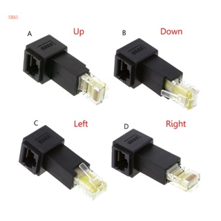 Shas ข้อต่อขยายสายอีเธอร์เน็ต RJ45 ตัวผู้ เป็นตัวเมีย สําหรับ Cat5e