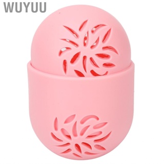 Wuyuu Makeup Sponge Holder Soft Gourd Shape Beauty Protective Case Reusable Breathable Silicone for Accessories