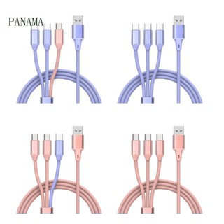 Nama สายชาร์จ USB2 0 เป็น Micro USB TypeC ชาร์จเร็ว 3 อุปกรณ์