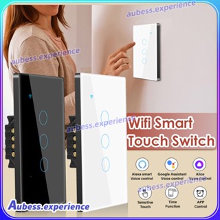 3-in-1 Smart Switch Tuya Wifi Smart Switch 1200w 10a Wall Lights Switch Touch/เสียง/app Remote Control experth