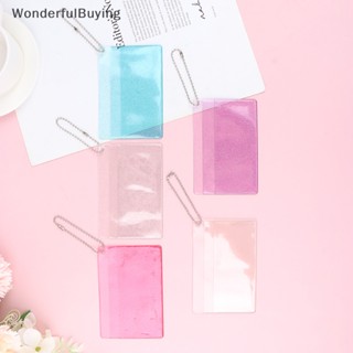 Wbth กระเป๋าสตางค์ PVC แบบใส ใส่บัตรเครดิต เงิน บัตรเครดิต บัตรเครดิต ขนาดเล็ก สําหรับผู้หญิง