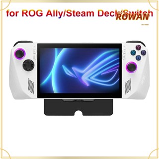 Rowans ขาตั้งเกมคอนโซล แบบมือถือ พับได้ แบบพกพา ปรับได้ สําหรับ Asus Rog Ally Stam Deck Switch Desktop