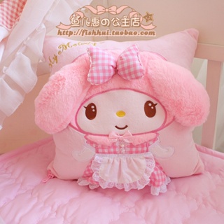 SANRIO หมอนผ้าห่ม ผ้ากํามะหยี่ขนนิ่ม รูปการ์ตูน Mymelody Three-in-one สําหรับเครื่องปรับอากาศ สํานักงาน