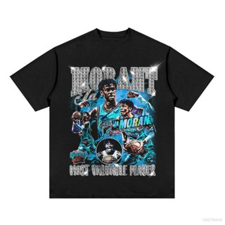 เสื้อยืดพิมพ์ลาย เสื้อยืดคอกลม แขนสั้น พิมพ์ลาย NBA Grizzly Morant ทรงหลวม พลัสไซซ์ สําหรับผู้ชาย และผู้หญิง