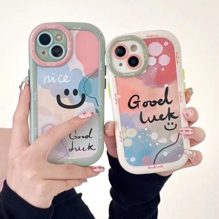 เคสป้องกันโทรศัพท์มือถือ ลายหน้ายิ้ม กันกระแทก สําหรับ Apple Iphone 14promax 13 12 11