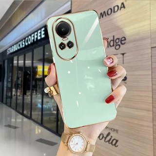 เคส OPPO Reno 10 Pro 5G Reno 8T 5G Reno 8Z 5G Reno 7Z 5G Reno 8 Reno 7 Reno 10 5G เคสโทรศัพท์มือถือแฟชั่น ขอบตรง สําหรับ ZB