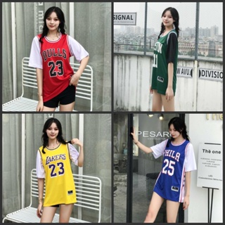 【Uhome】Bull Lakers Celtics 76 เสื้อกีฬาบาสเก็ตบอล แขนสั้น สําหรับผู้ชาย และผู้หญิง