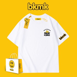 &amp;quot;【พร้อมส่ง】BKMK เสื้อยืด ผ้าฝ้าย สําหรับผู้ชาย#039เสื้อเชิ้ตแขนสั้น ทรงหลวม แฟชั่นฤดูร้อน