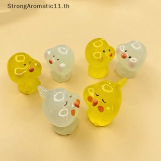 Strongaromatic ไก่เรซิ่นเรืองแสง สําหรับทําเครื่องประดับ DIY สุ่มแบบ 5 ชิ้น