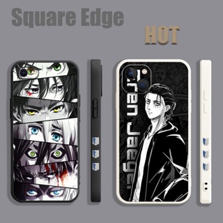 เคสโทรศัพท์มือถือ ลาย อนิเมะ เอเรน ผ่าพิภพไททัน ภาค Attack on titan Eren FGQ01 สําหรับ iPhone 14 Pro Max Plus