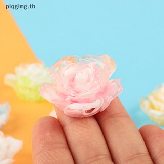 Piqging ดอกกุหลาบเรซิ่นเรืองแสง DIY อุปกรณ์เสริม สําหรับตกแต่ง 5 ชิ้น