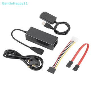 Gentlehappy อะแดปเตอร์แปลงสายเคเบิล USB 2.0 เป็น IDE สําหรับฮาร์ดไดรฟ์ 2.5 3.5 นิ้ว HD