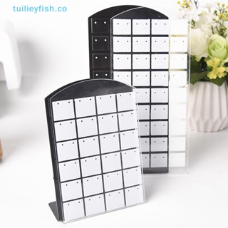 Tuilieyfish กล่องเก็บเครื่องประดับ ต่างหู สร้อยคอ แบบพกพา 48 72 ช่อง