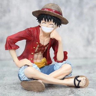 ตุ๊กตาฟิกเกอร์ PVC รูปปั้นอนิเมะ One Piece Luffy ขนาด 13 ซม. สําหรับตกแต่ง