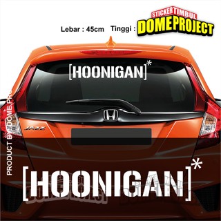 Hoonigan CUTTING สติกเกอร์กระจกมองหลังรถยนต์ กว้าง 45 ซม.