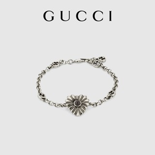 [พร้อมกล่องบรรจุภัณฑ์] พร้อมส่ง GUCCI GUCCI สร้อยข้อมือหัวใจ G คู่ แบบเชื่อมต่อกัน