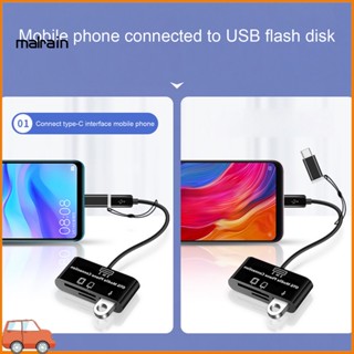 [Ma] อะแดปเตอร์การ์ดรีดเดอร์ Type-C Micro USB TF U OTG อเนกประสงค์ ความเร็วสูง สําหรับ Macbook