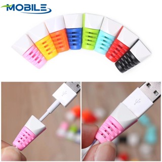 2 ชิ้น ที่มีสีสัน ทนทาน USB หูฟัง สายเคเบิล ที่เก็บสายเคเบิล / สายชาร์จ ข้อมูล ที่ยึด / อุปกรณ์โทรศัพท์