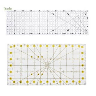 Dudu แผ่นแม่แบบอะคริลิคใส กันลื่น สําหรับเย็บผ้า ควิลท์