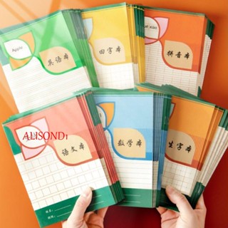 Alisond1 Pinyin หนังสือออกกําลังกาย นักเรียน 3 สไตล์ ภาษาจีน ภาษาอังกฤษ โรงเรียนประถม จีน ชั้นเรียน นักเรียน โน้ตบุ๊ก