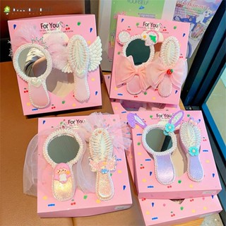 2pcs/set girl cute holding pink mirror ตุ๊กตาบาร์บี้ผู้หญิงน่ารักถือกระจกสีชมพู