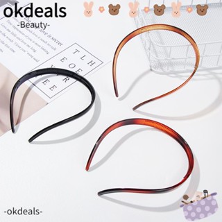 Okdeals ที่คาดผม แบบพลาสติก กันตก สีดํา สําหรับผู้หญิง