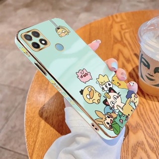 เคส OPPO A8 A15 A15S A31 A32 A33 A53 A73 A93 2020 A52 A92 A92S Reno4 Z 5G เคสโทรศัพท์มือถือแบบนิ่ม TPU กันกระแทก ลายตุ๊กตา Baokemeng พร้อมตุ๊กตา